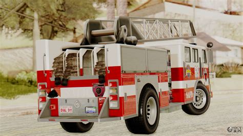 Safd Fire Lader Truck For Gta San Andreas