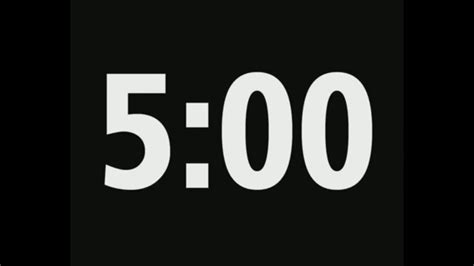 5 Minutes Countdown Timer With Sound Effect Youtube