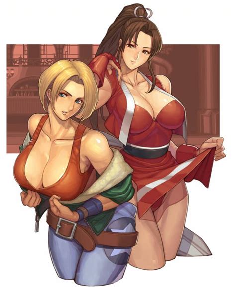 Fatal Fury 3 Blue Mary And Mai Shiranui With Images King Of
