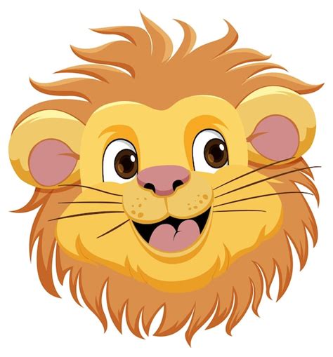 Free Vector Cute Lion Cartoon Character