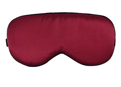 Soft Silk Sleeping Eye Mask Cover Eyeshade Burgundy More Info Could