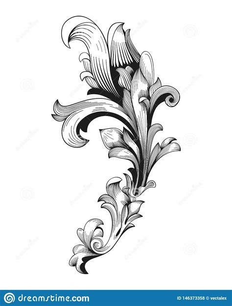 See more ideas about vector pattern, pattern, floral. Vintage Baroque Frame Scroll Ornament Vector ...