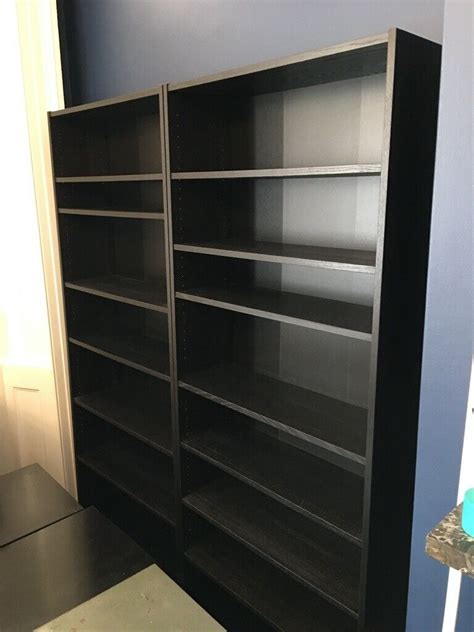 2 Ikea Billy Bookcases Black Free Delivery Brightonnewhaven In