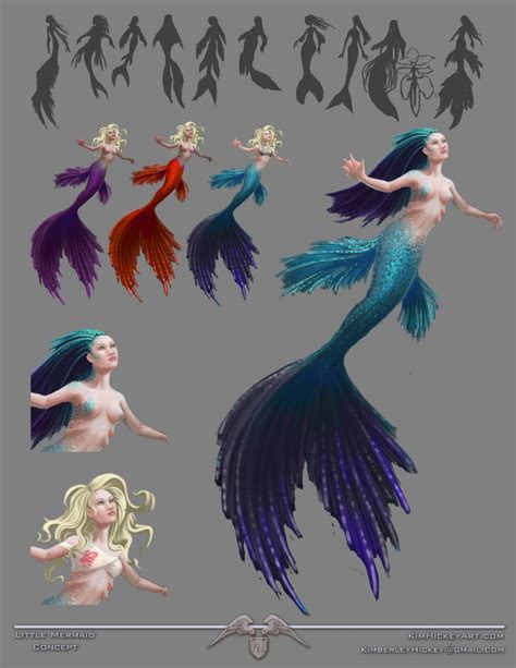 Lil Mermaid Concept Sketches By Deathlikescats On Deviantart