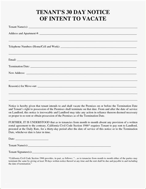 Free massachusetts 30 day notice to quit month to month tenancy pdf for this form and more, visit www.williamslawsd.com. Exceptional 30 Day Notice to Landlord Template In 2020 in ...