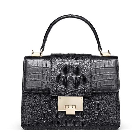 Fashion Genuine Crocodile Skin Crossbody Handbags