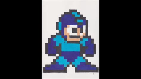 Mega Man 8 Bit Pixel Art Time Lapse Youtube