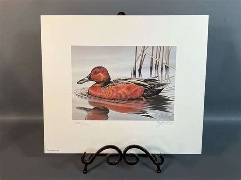 1985 86 Gerald Mobley Federal Duck Stamp Print Signed And Numbered