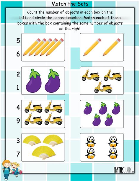 Counting Sets Of Objects Worksheets Martin Lindelof