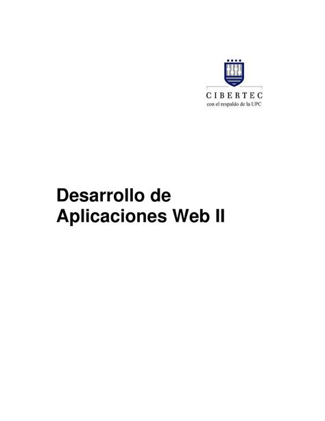 Calaméo Desarrollo De Aplicaciones Web Ii