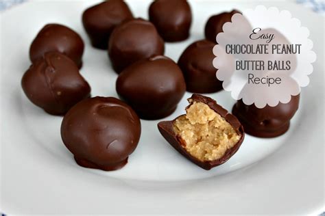 easy chocolate peanut butter balls recipe