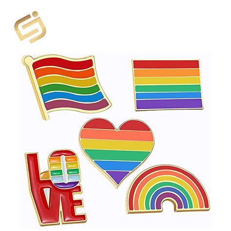 Gay Male Ribbon Pin Mlm Queer Badge Lgbtq Pride Subtle Small Accessory Lapel Same Sex Wedding