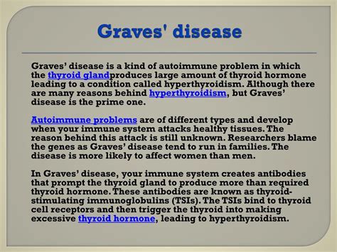 Ppt Graves Disease Primary Cause Of Hyperthyroidism Powerpoint