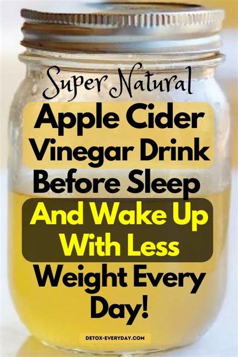 apple cider vinegar morning detox tea detox everyday