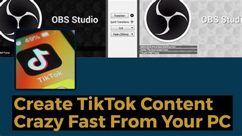 How to download youtube videos using ss in mobile devices. How To Create TikTok Videos On Your PC With OBS - YouTube