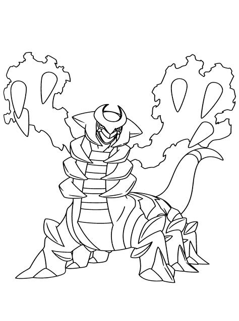 Giratina Pokemon Coloring Pages