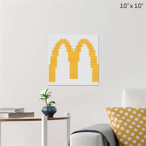 Mcdonalds Pixel Art Wall Poster Build Your Own With Bricks Brik
