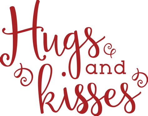 Hugs and Kisses SVG Cut File - Snap Click Supply Co.