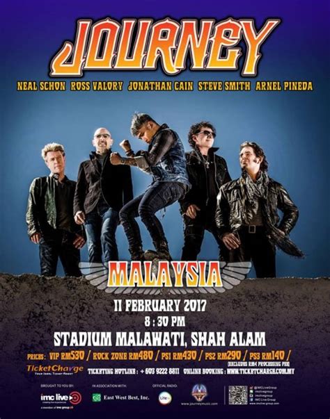 Are you ready to rock out at journey's concert? Journey Live in Malaysia 2017 - concertkaki.com