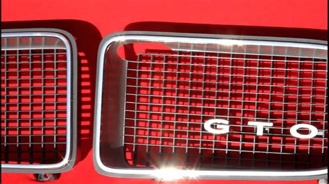 1972 Pontiac Gto Grilles Youtube