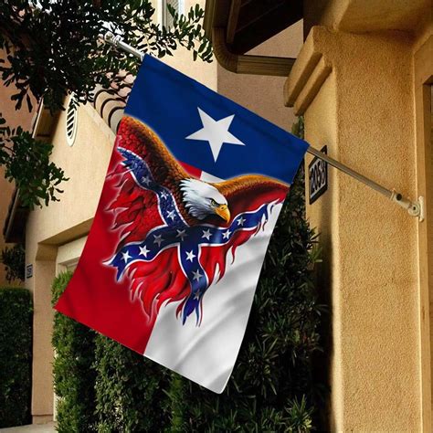Texas Confederate American Flag Hull070706