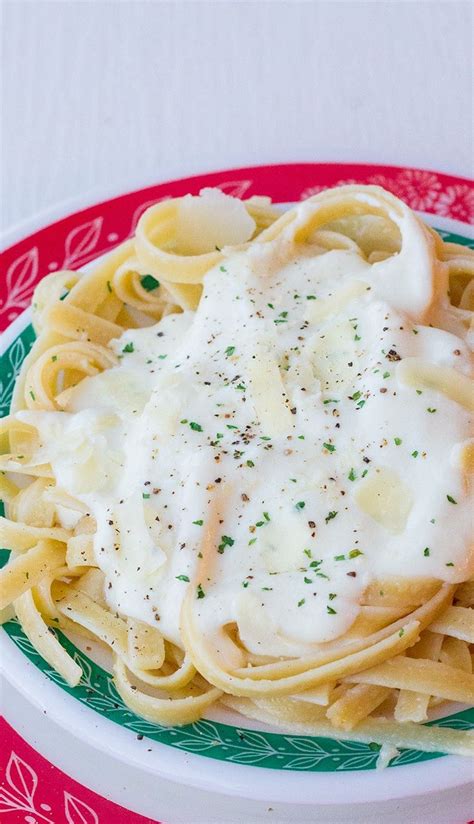 Perfect to top your pasta, or as a sauce over chicken! 5 Ingredient Cream Cheese Alfredo Sauce Recipe. Easy, fast ...