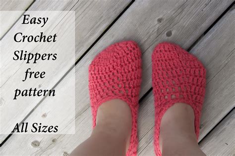 Quick And Easy All Sizes Easy Crochet Slippers Charmed By Ashley