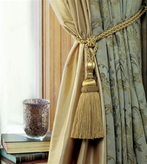 Golden Tassel Tie Back For Curtains Decorative And Functional Tie Backs For Curtains Target