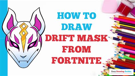 How To Draw Drift Mask From Fortnite In A Few Easy Steps Drawing