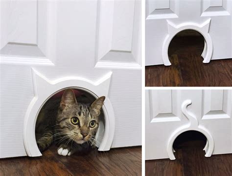 The problem with swinging cat doors is that they make too much this genius cat door diy is ideally meant for keeping the dog out of the closet so only the cat can make it. New Options from The Kitty Pass Interior Cat Door Make DIY Catification Easy!