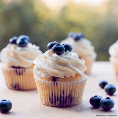 Blueberry Cupcakes With Cream Cheese Frosting The Birch Cottage