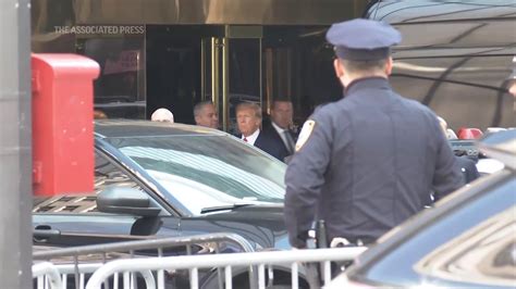 Trump Arrives At Courthouse Ahead Of Arraignment