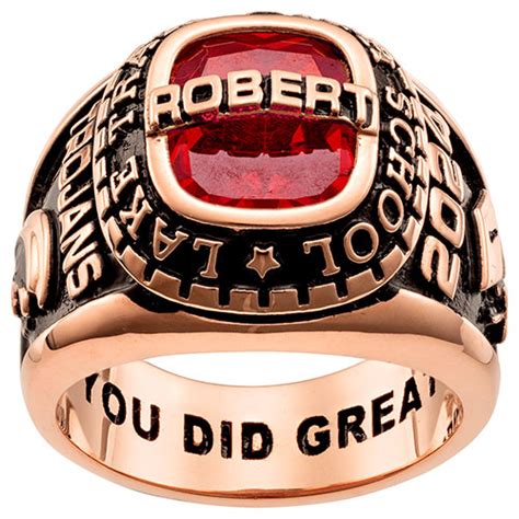 Mens Celebrium Personalized Top Traditional Class Ring