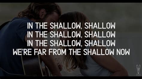 Lady Gaga Ft Bradley Cooper Shallow Lyrics Video Youtube