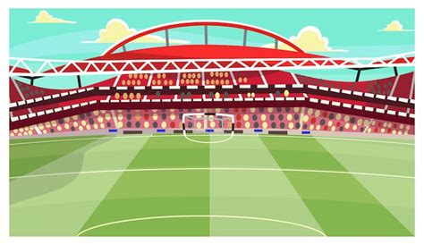Free Vector Soccer Stadium Illustration