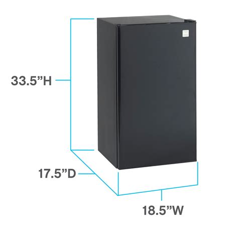 Avanti 32 Cu Ft Compact Refrigerator Mini Fridge In Black Rm3316b