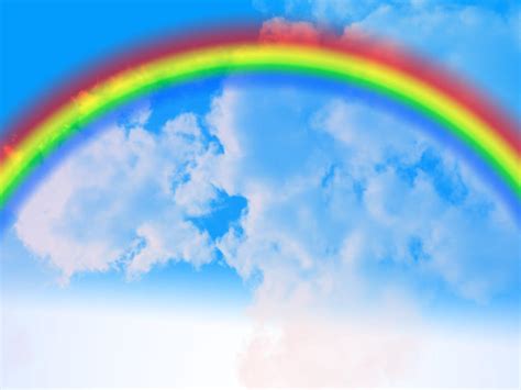 Rainbow N Clouds Background By Yuni Naoki On Deviantart