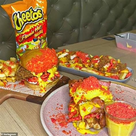Cafe Launches Decadent Chicken Burger Dripping In Flamin Hot Cheetos