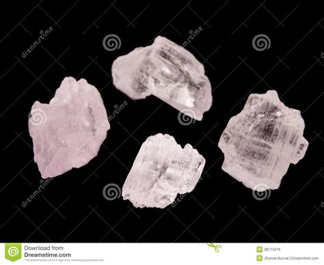 Pink Crystals Of Gem Spodumene Stock Photo Image Of Crystal Kunzite