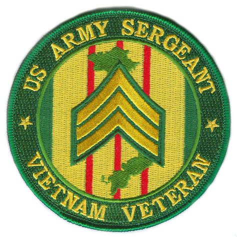 Us Army Sergeant Vietnam Veteran 4 Patch
