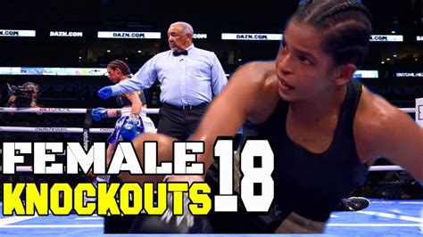 The Greatest Knockouts By Female Boxers 18 Youtube