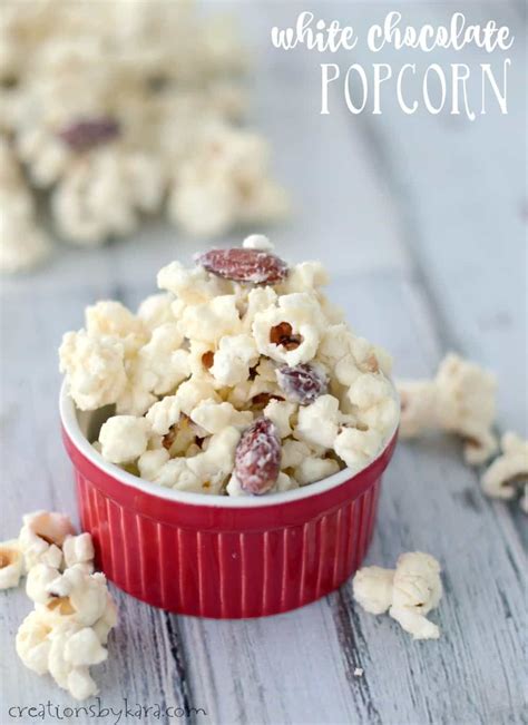 White Chocolate Popcorn This Snack Takes About Five Minutes To Make