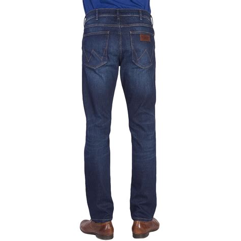 Wrangler Greensboro Mens Modern Straight Leg Denim Jeans Denim Fit