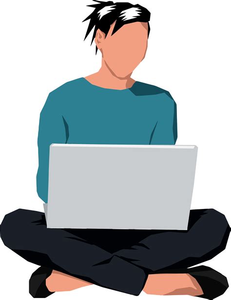 People Clipart Laptop People Laptop Transparent Free For Download On