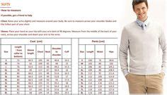 ZARA MAN size chart and measuring guide. | Size charts and measurement ...