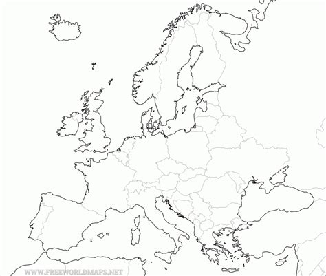 Europe Map Outline Blank Map Of Europe By Xgeograd On Deviantart Free Map Of The