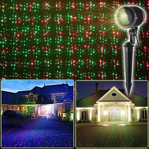 Rgb Outdoor Holiday Light Projector Moving Twinkle Ip65 Waterproof 110v