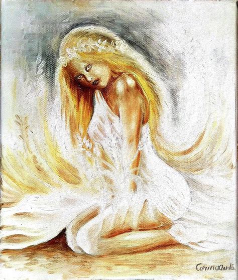 The Innocent Goddess Kore Painting By Chirila Corina
