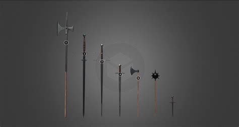 Artstation Realistic Medieval Weapons Pack Resources