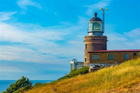 Kullen Lighthouse At Kullaberg Peninsula In Sweden Stock Image Image Of Landscape Building